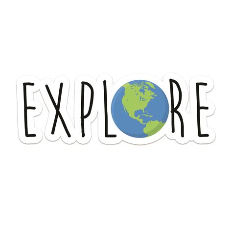 Explore The World Laptop Trackpad Sticker 1.5