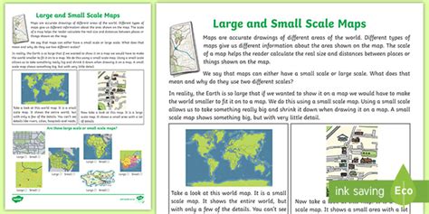 Large And Small Scale Maps Teacher Made