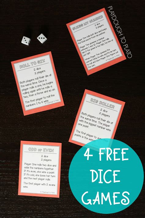4 Must Try Dice Games Playdough To Plato
