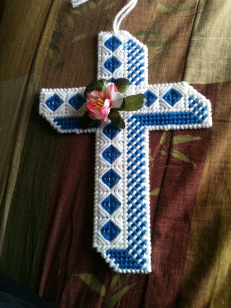 Save on plastic canvas patterns today! Cross I made for my sister-in-law Linda | Plastic canvas ...