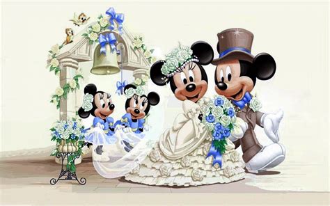 Mickey Mouse And Minnie Mouse Wedding Wallpaper Hd