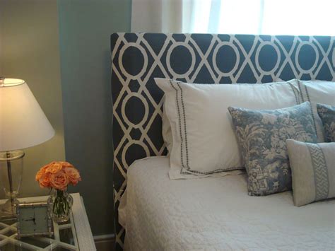 Patterned Upholstered Headboard Bedroom Design Diy Home Decor Bed