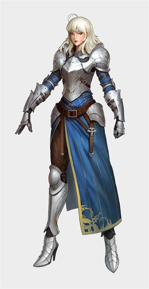 Artstation Armor Girl Direg Jeong Bu Seung In 2021 Female Knight