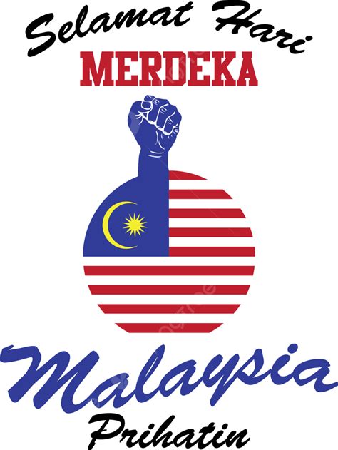 Vector Selamat Hari Merdeka Malasia Prihatin Bendera Mano Png Vector