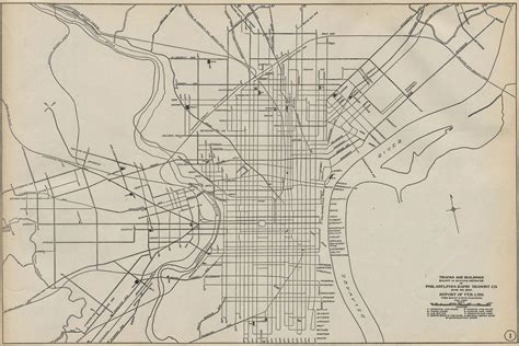 Historical Map Philadelphia Rapid Transit Co Transit Maps