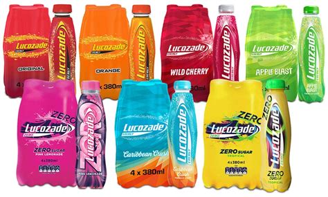 Up To 44 Off Lucozade Energy Flavoured Sparkling Drink 380ml 24 Pack