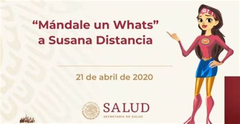 Susana Distancia Ya Tiene Whatsapp Agrégala