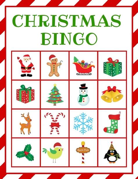 Christmas Bingo Game Free Printable