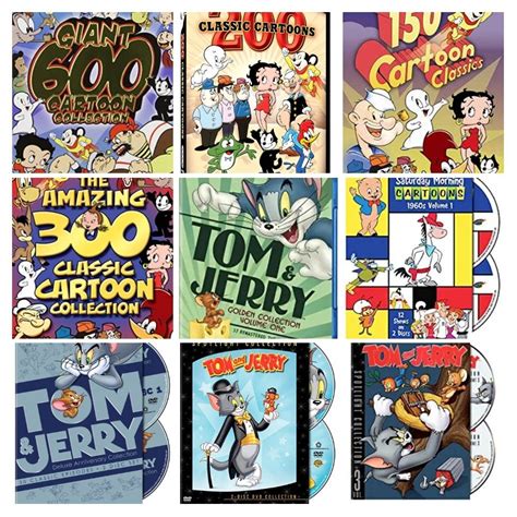 Giant 600 Cartoon Collection Dvd 200 Classic Cartoons Dvd 150 Cartoon