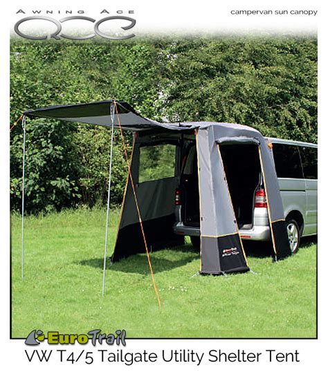 Eurotrail Tailgate Rear Access Utility Awning For Vw T4 T5 And Reimo