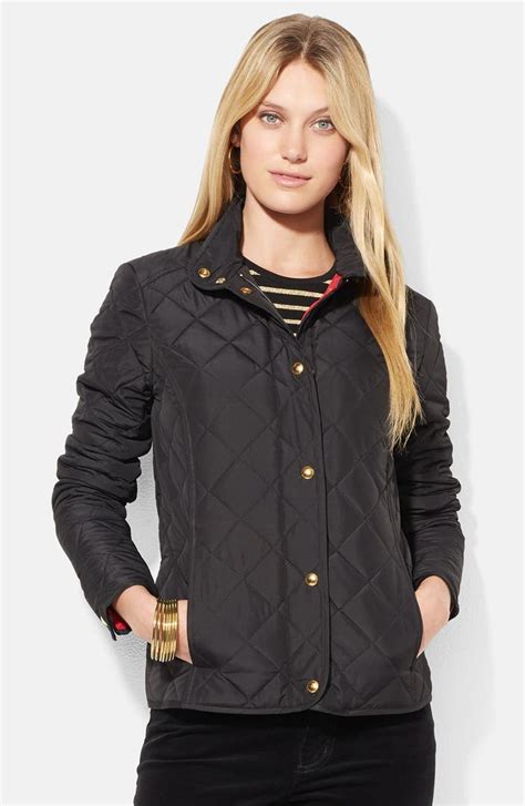 Lauren Ralph Lauren Diamond Quilted Jacket Petite Nordstrom