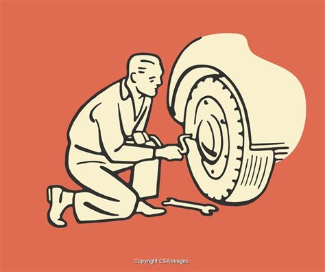 Tire Illustrations Unique Modern And Vintage Style Stock