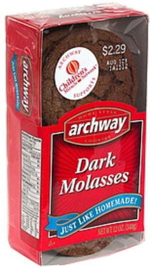 Archway home style cookies, chocolate chip ice box. Archway Dark Molasses Cookies - 12 oz, Nutrition ...