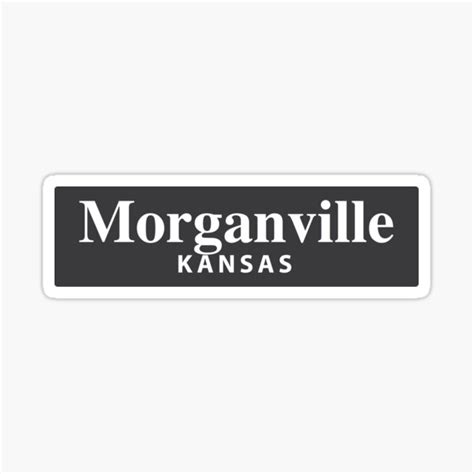 Morganville Kansas Sticker For Sale By Everycityxd2 Redbubble