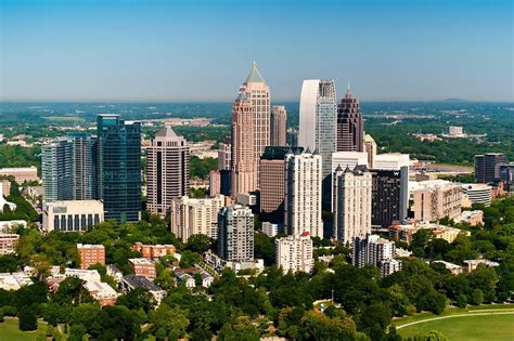 Aerial View Of Midtown Atlanta Georgia Usa Favorite City Best