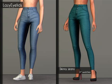 Lazyeyelids Sims 4 Cc Custom Content Skinny Jeans Clothing Ts4cc