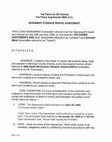 Images of Storage Rental Agreement Form