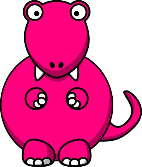 Pink Dinosaur Clip Art At Clker Com Vector Clip Art Online Royalty Free Public Domain