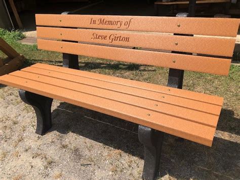 Memorial Park Bench Perfect For Remembering A Loved Etsy