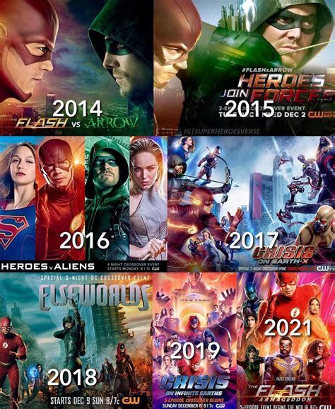 𝐒𝐔𝐏𝐄𝐑𝐇𝐄𝐑𝐎𝐄𝐒 𝐏𝐎𝐑𝐓𝐀𝐋 On Instagram Arrowverse Crossoverss Posters