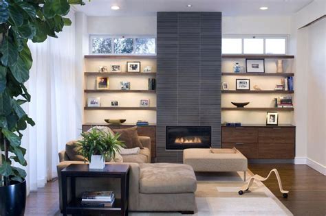 Do you see my face right now?! Image result for built in cabinets next modern fireplace ...