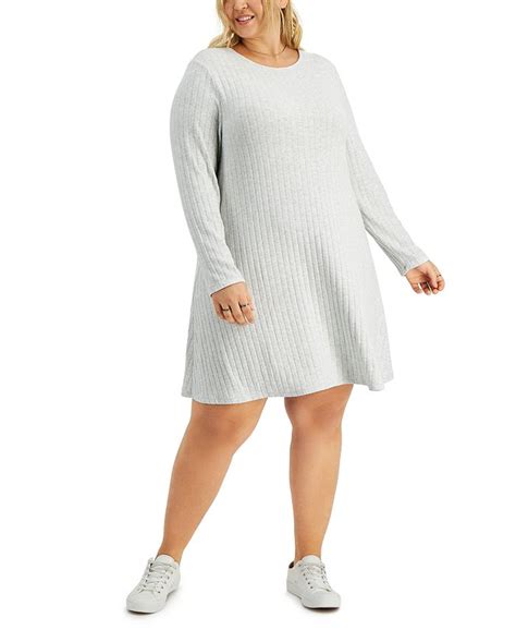 Style And Co Plus Size Ribbed Knit Dress Created For Macys Macys