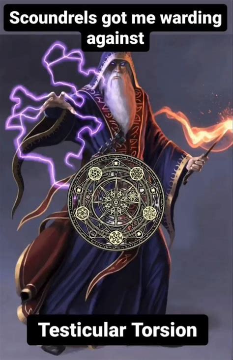 Protection Spell Testicular Torsion Wizard Know Your Meme