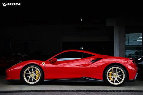 It's an 8 cylinder the ferrari 488.now in 488gt and in 50th ferrari's model 488 pista spider the ultimate in roof opened model. Ferrari 488 GTB Red with Gold BC Forged EH181 Aftermarket Wheels | Wheel Front