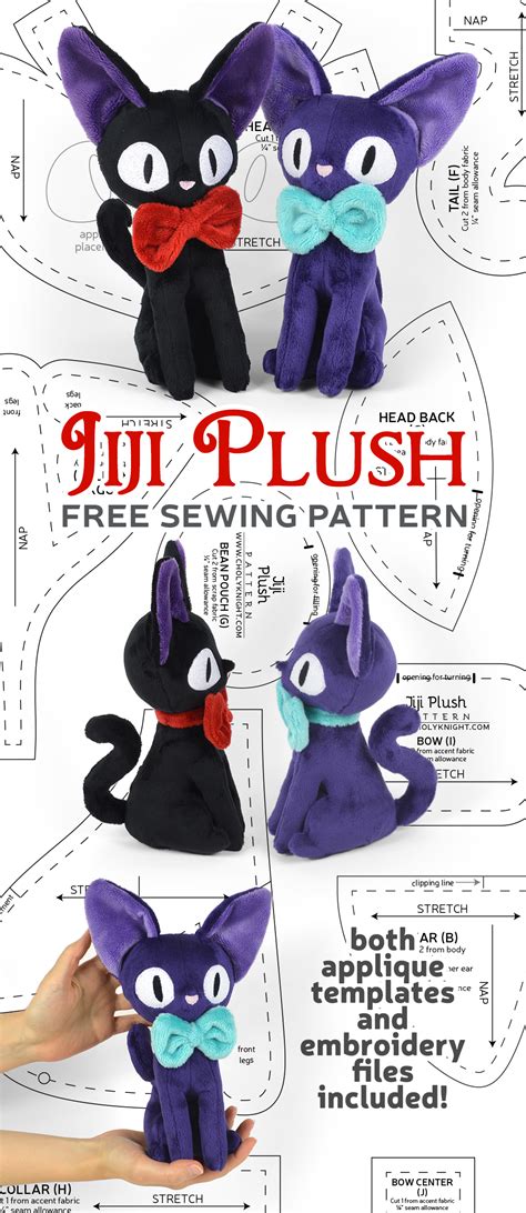 45 Jiji The Cat Sewing Pattern Plush Amigurumi Gracegurditt