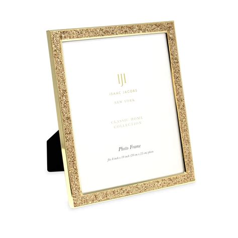 Buy Isaac Jacobs 8x10 Gold Metal Glitter Vertical And Horizontal