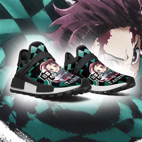 Koyoharu gotouge launched demon slayer: Tanjiro NMD Shoes Custom Demon Slayer Anime Sneakers ...