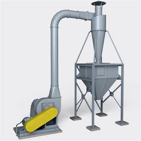 See our list of cyclone dust collector reviews here. 3d model industrial cyclone dust collector