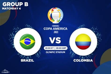 copa america where to watch brazil vs colombia live on june 23 2021 live soccer tv