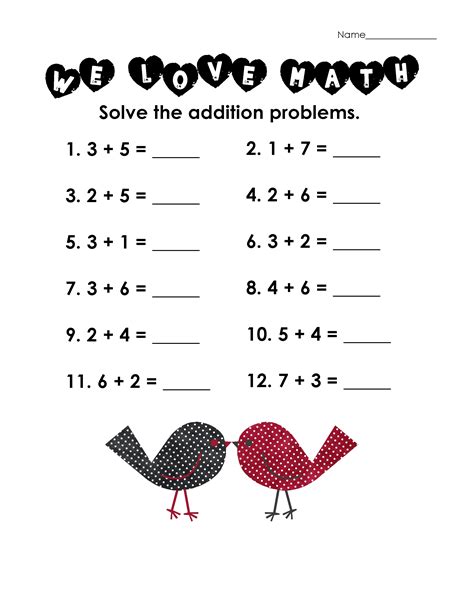 Free Online Printable Math Worksheets For Kindergarten
