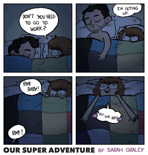 23 Comics That Capture The Highs And Lows Of Sharing A Bed With Your Partner Huffpost Life