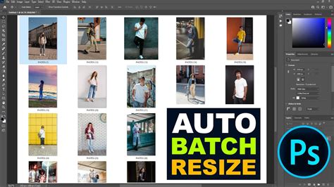 How To Batch Resize Multiple Images In Photoshop Youtube