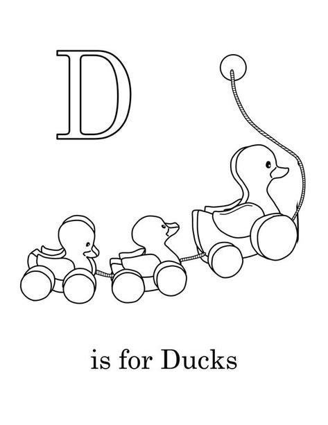 Duck For Letter D Coloring Page : Coloring Sun di 2020