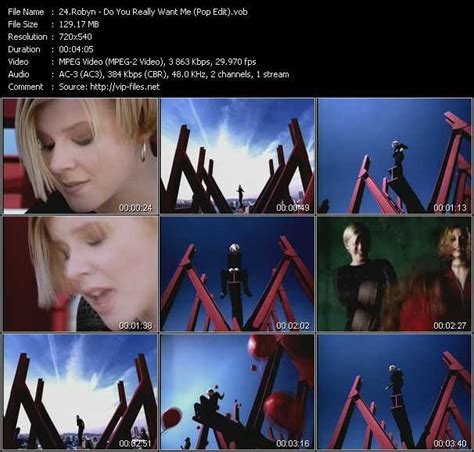Robyn Do You Really Want Me Pop Edit Download Music Video Clip From Vob Collection Etv