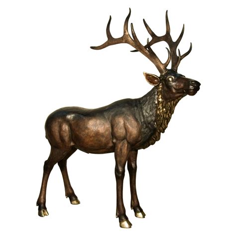 Bronze Deer Sculpture Metropolitan Galleries Inc