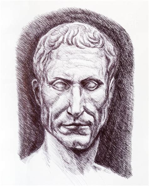 Gaius Julius Caesar Sold Series Ancient Rome Drawing By
