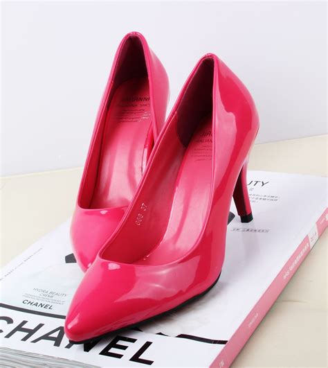 13 Princess Shoes Sexy Sweet Candy Color Japanned Leather Pointed Toe