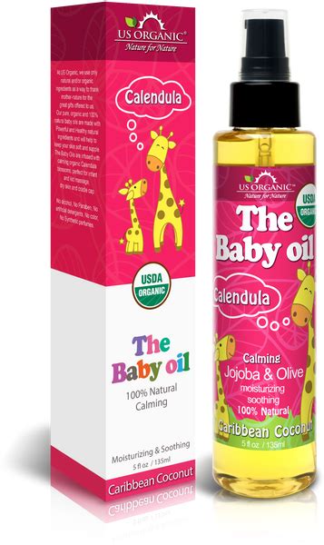 The Baby Oil Caribbean Coconut 5 Oz Us Organic The Usda Certified