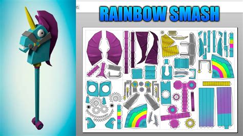 Proyecto Fortnite Rainbow Smash ★ Papercraft Ft Bunkermaker Youtube