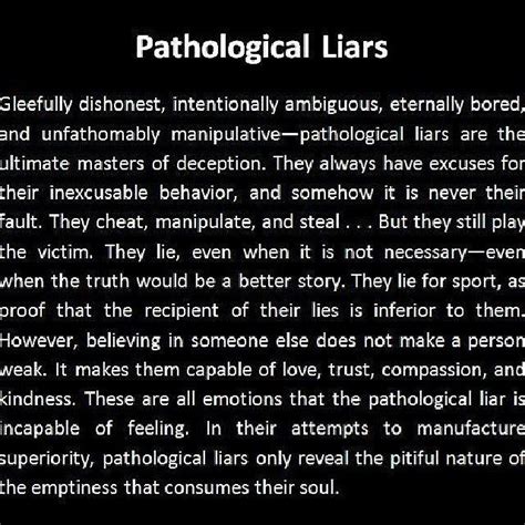 Pathological Liars Gleefully Dishonest Intentionally Ambiguous