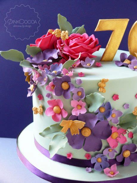 Check spelling or type a new query. 70th Floral Birthday Cake - Pink Cocoa