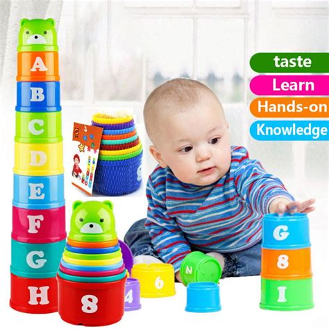 Stacking Cups Baby Toys 12 18 Months Stacking Learning Toddler Toys