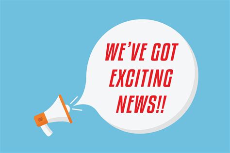 we have got exciting news announcement vector illustration - Wasabi