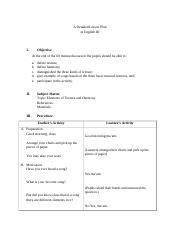 Mapeh Texture Harmony Lp Docx A Detailed Lesson Plan In English Iii I