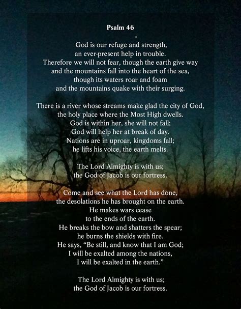 Lenten Reflection Psalm 46 Canadian Baptists Of Ontario And Quebec