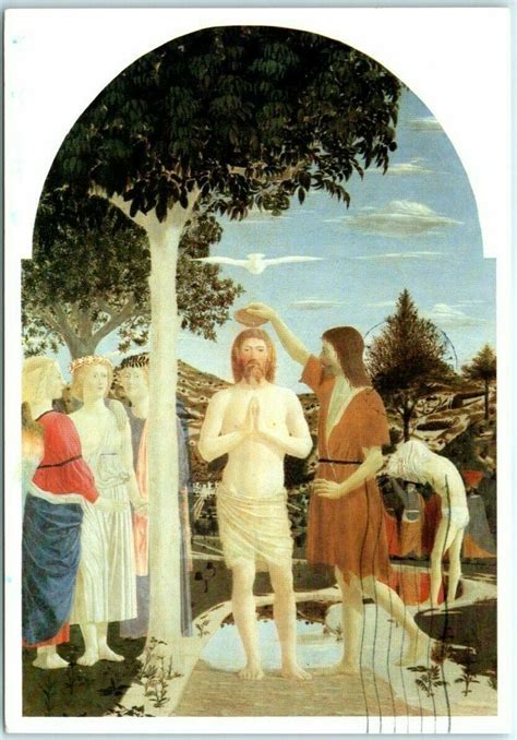 Postcard The Baptism Of Christ By Piero Della Francesca Europe